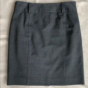 Kenneth Cole Pencil Skirt Black White Pinpoint 4P